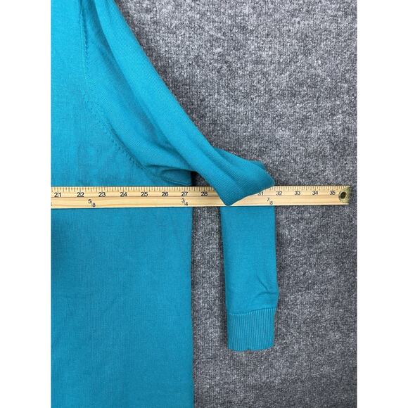 Catherines Women’s Plus Size 3X 26-28W Cardigan Magenta Button Up Teal - Picture 9 of 10